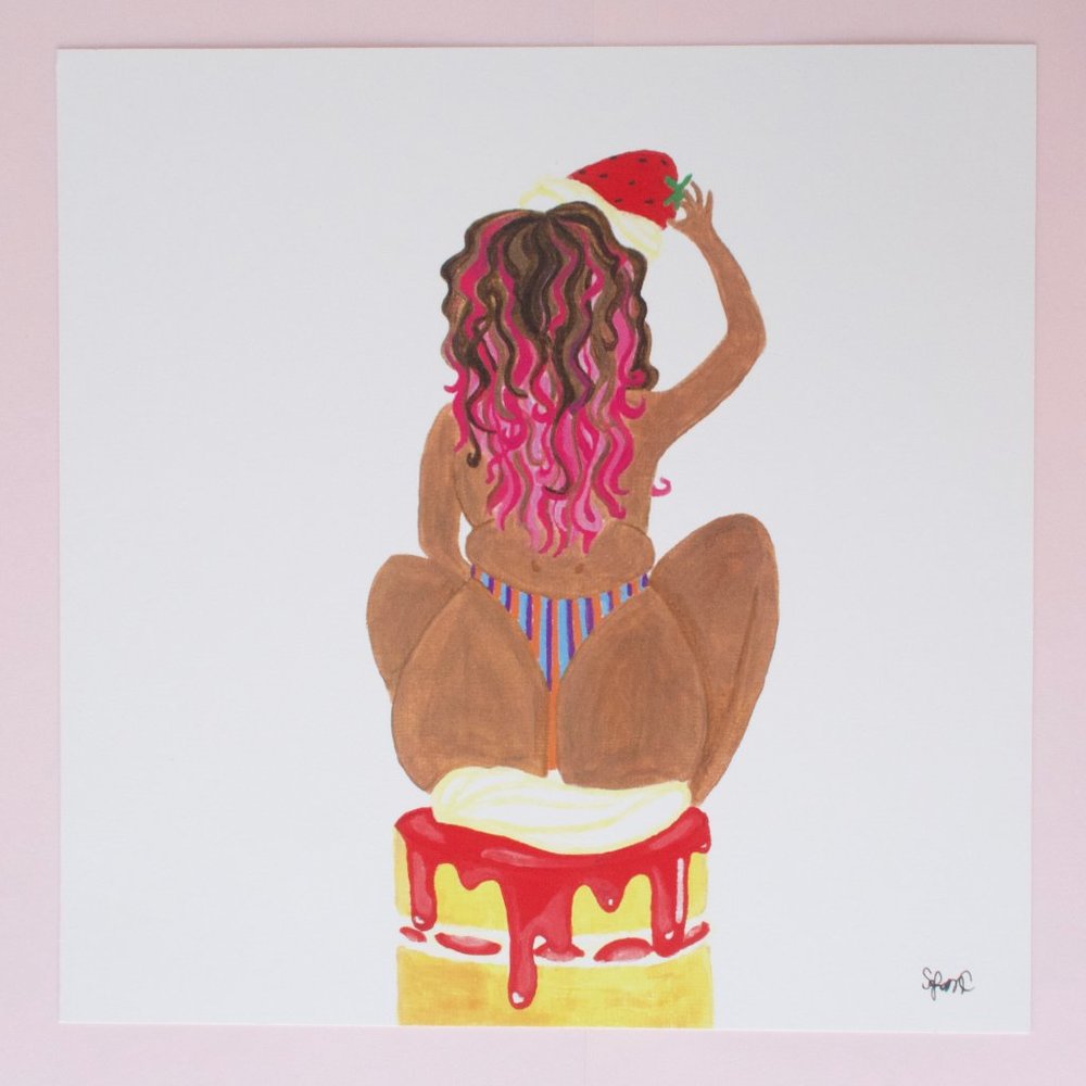 Strawberry Shortcake Booty Art Print